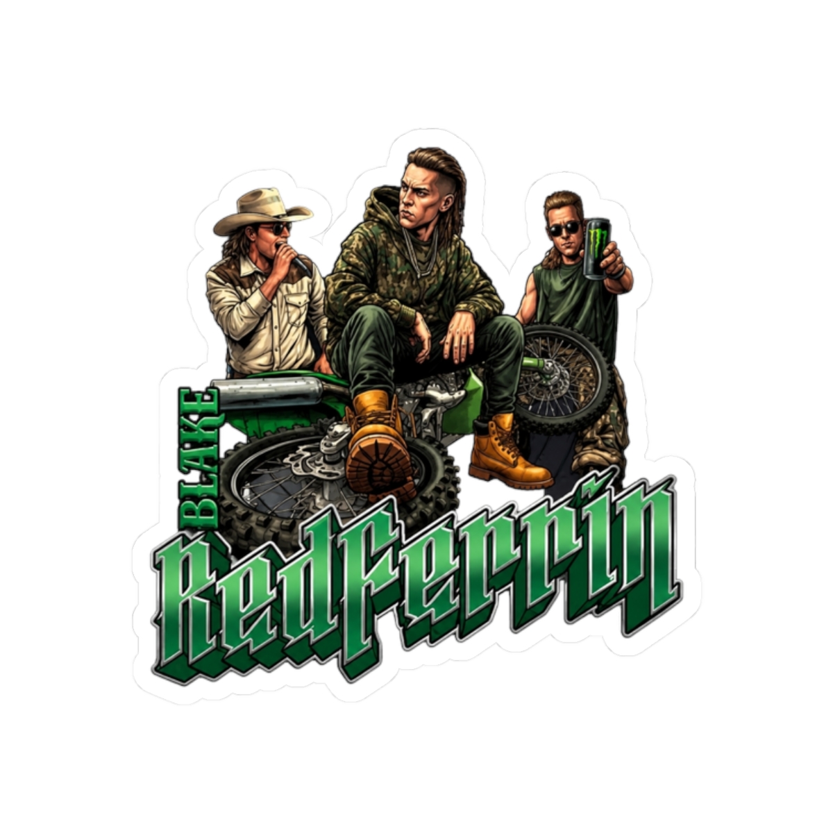 Blake Redferrin 4 Sticker - alternate angle 3, merchandise